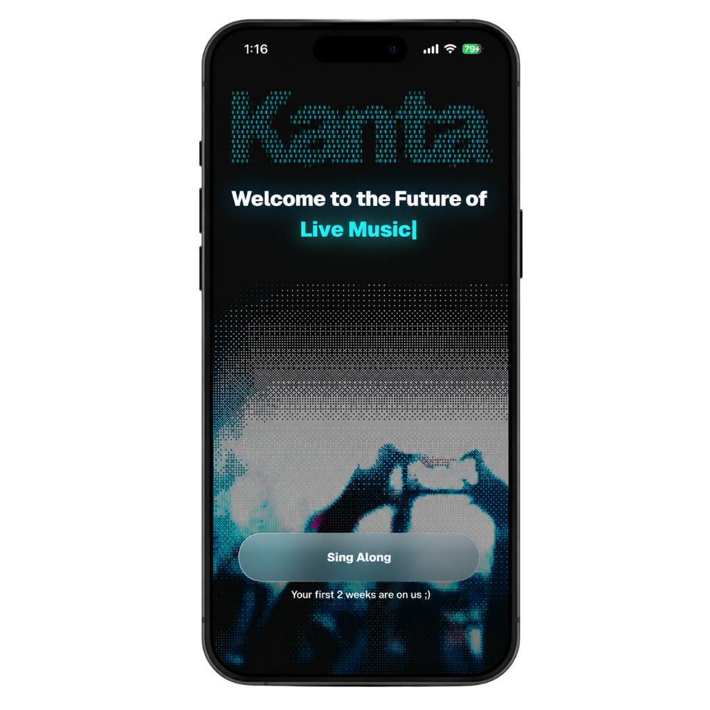 Kanta app welcome screen